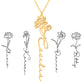 Personalized Birth Flower Necklace