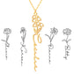 Personalized Birth Flower Necklace