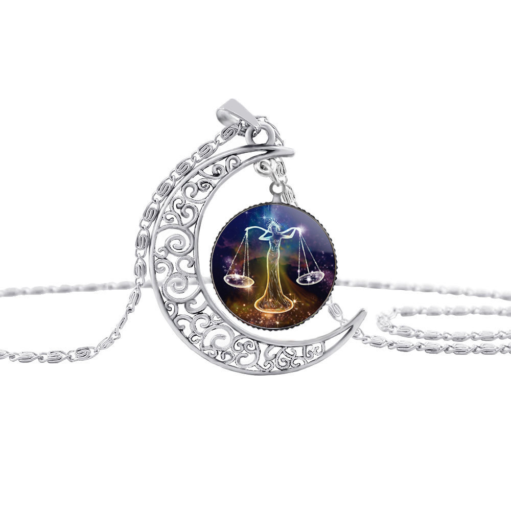 Collier Signe Astrologique Balance | Lune Femme