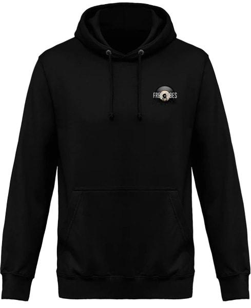 Sweat Noir à Capuche Tekno Pirate