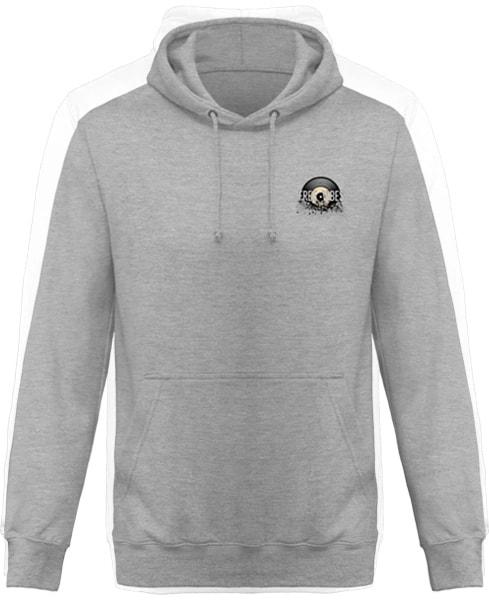 Sweat Gris à Capuche Tekno Pirate