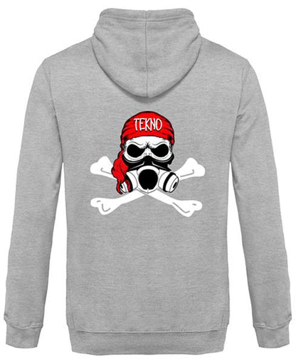 Sweat Gris à Capuche Tekno Pirate